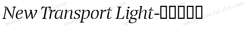 New Transport Light字体转换